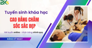 Tuyển sinh Cao đẳng Chăm sóc sắc đẹp, xét tuyển online