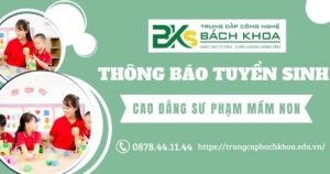 Thông báo tuyển sinh Cao đẳng Sư phạm Mầm non