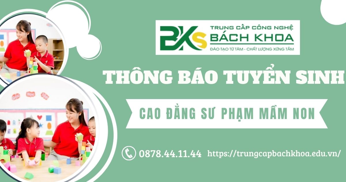 Thông báo tuyển sinh Cao đẳng Sư phạm Mầm non