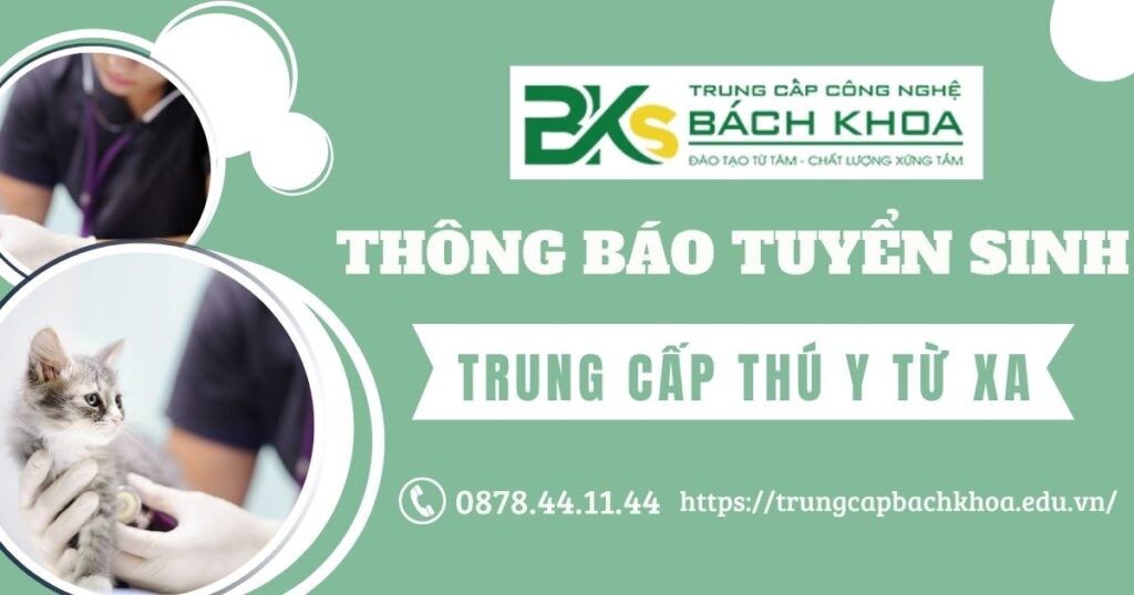 Thông báo tuyển sinh Trung cấp Thú y từ xa