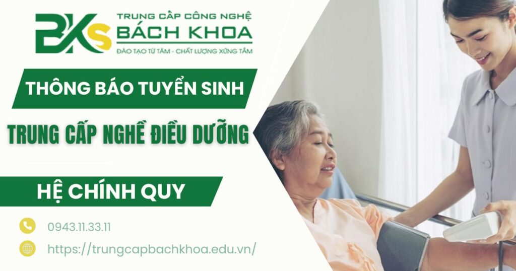 Thông báo tuyển sinh Trung cấp nghề Điều dưỡng