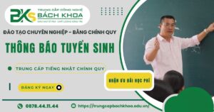 Thông báo tuyển sinh Trung cấp Tiếng Nhật Chính quy