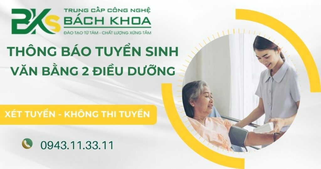 Thông báo tuyển sinh Văn bằng 2 Cao đẳng Điều dưỡng