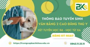 Thông báo tuyển sinh Văn bằng 2 Cao đẳng Thú y