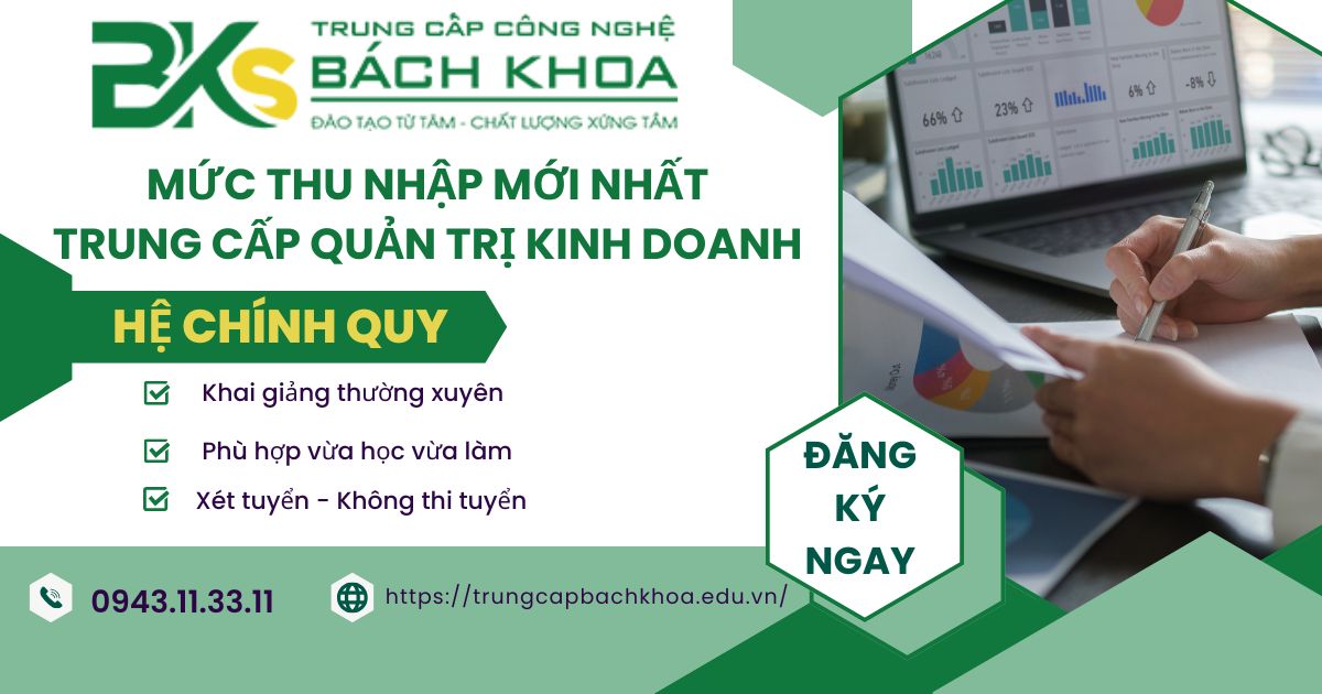 Thu nhập của ngành Quản trị kinh doanh cập nhật mới nhất
