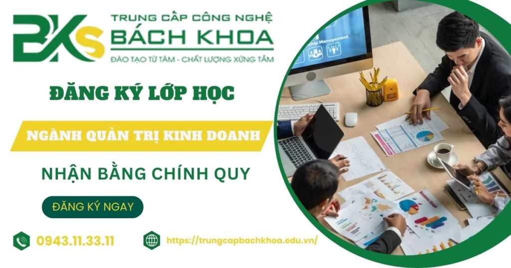 Đăng ký lớp học Trung cấp Quản trị doanh nghiệp Từ xa mới nhất