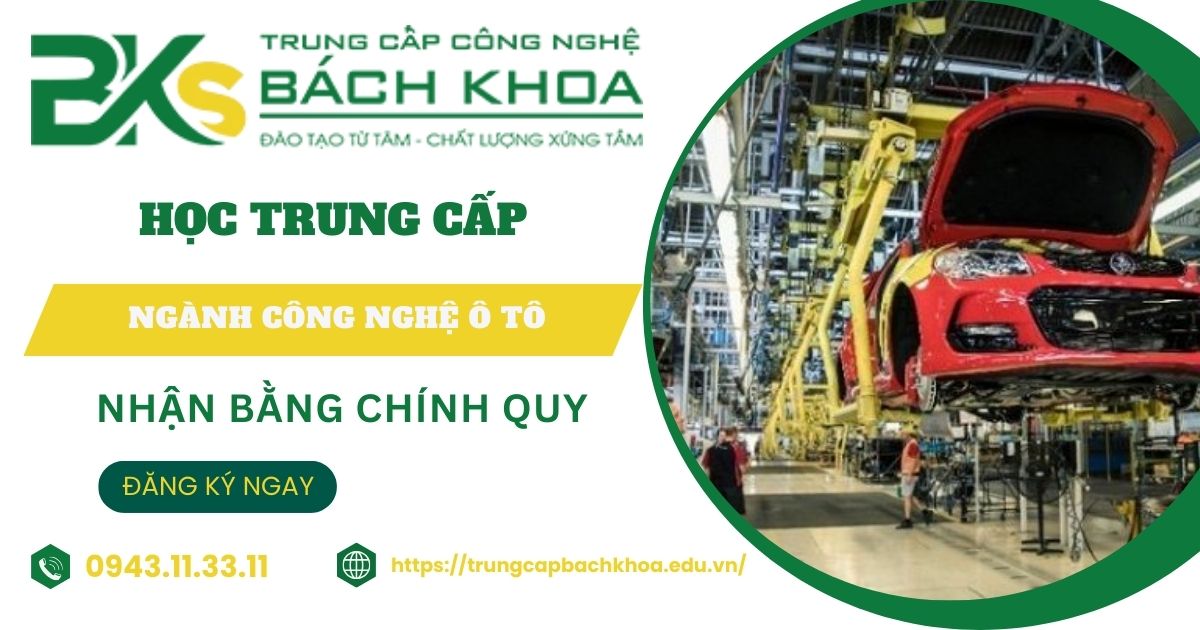 Học Trung cấp ngành Công nghệ ô tô online khu vực miền Nam
