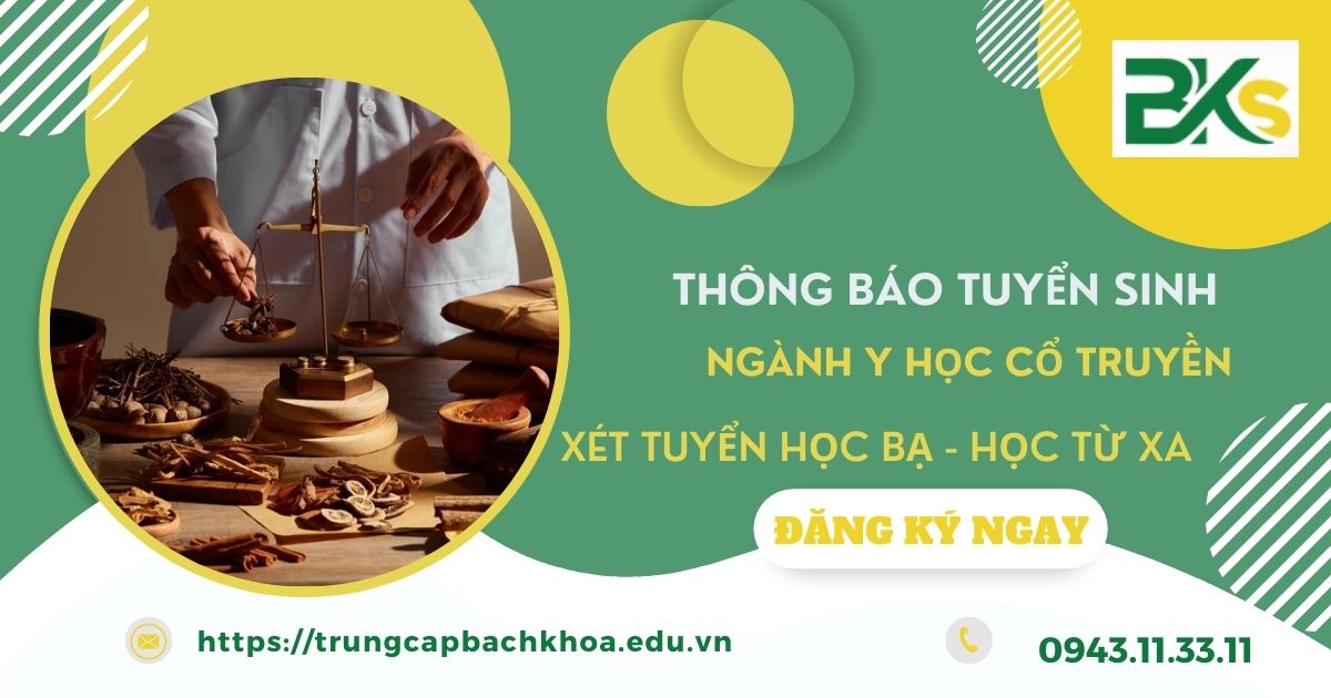 Học Trung cấp ngành Y học cổ truyền Cấp tốc tại TPHCM