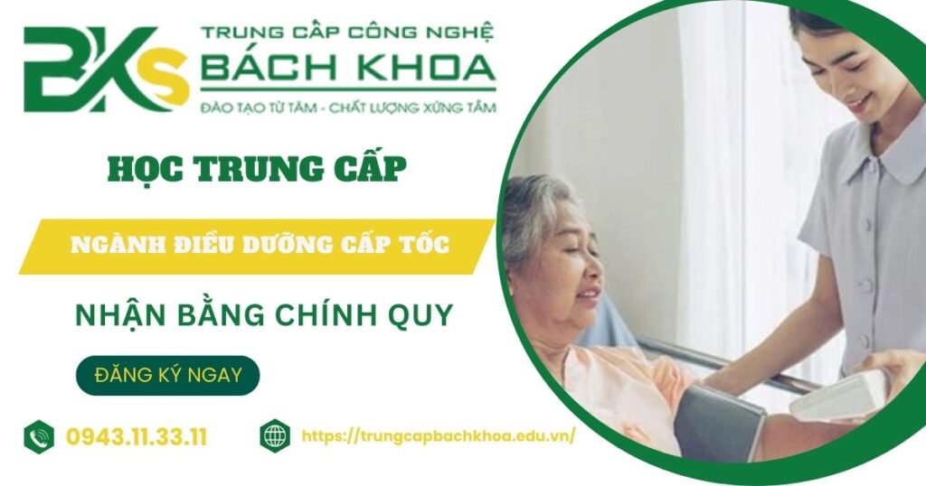 Học Trung cấp ngành Điều dưỡng Cấp tốc cho người đi làm