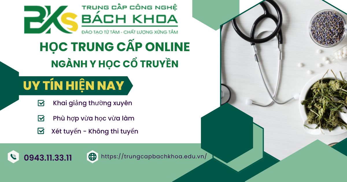 Học Trung cấp Online Ngành Y Học Cổ Truyền Cho Người Đi Làm