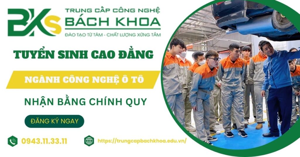 Tuyển sinh Cao đẳng Ô tô