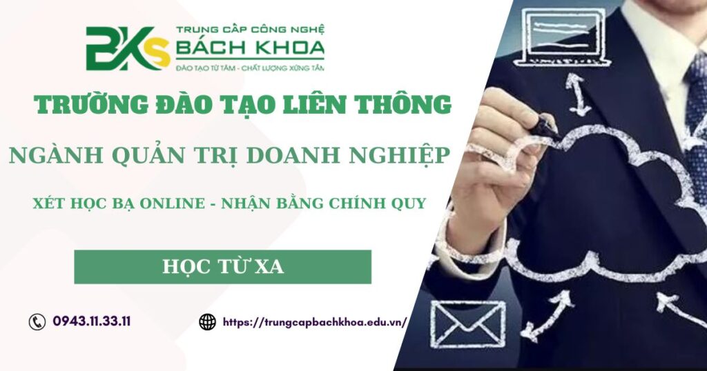 Trường đào tạo liên thông ngành Quản trị doanh nghiệp khu vực TPHCM