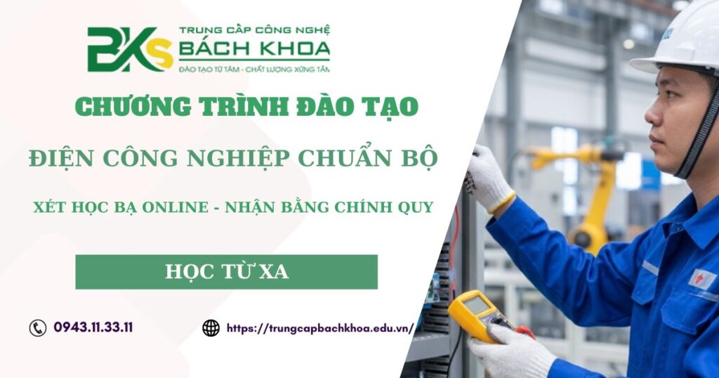 Chương trình đào tạo Điện công nghiệp dân dụng chuẩn Bộ 4 Chương trình đào tạo Điện công nghiệp dân dụng chuẩn Bộ