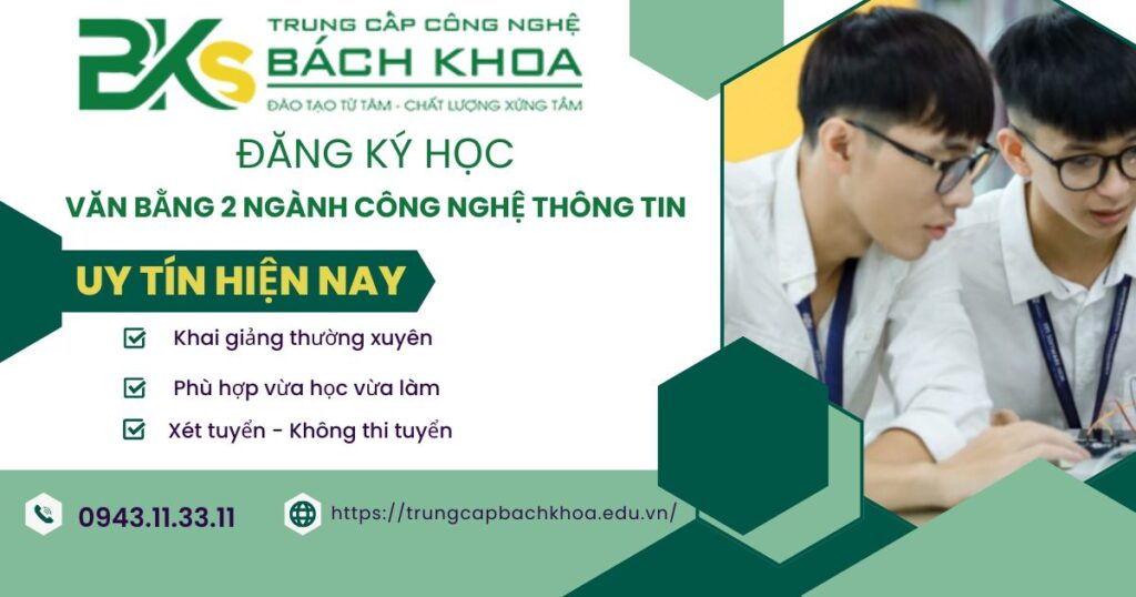 Đăng ký học văn bằng 2 Công nghệ thông tin