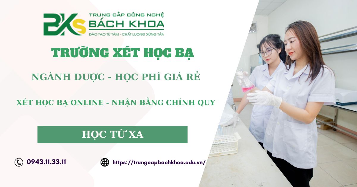 Trường xét học bạ ngành Dược
