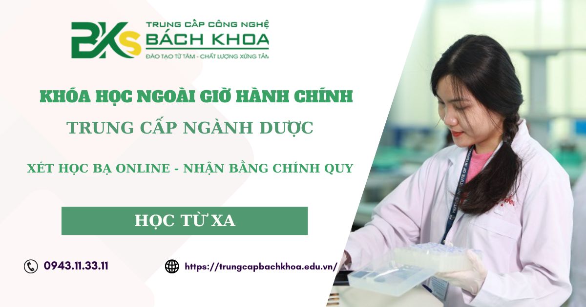 Khóa đào tạo ngành Dược học ngoài giờ hành chính dành cho người bận rộn