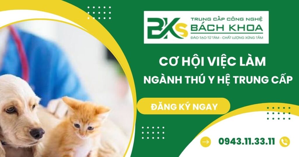 Tốt nghiệp ngành Thú Y hệ Trung cấp ra trường làm gì?