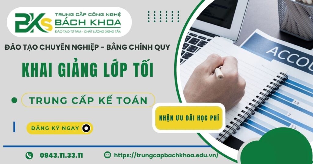 Khai giảng lớp Trung cấp Kế toán buổi tối